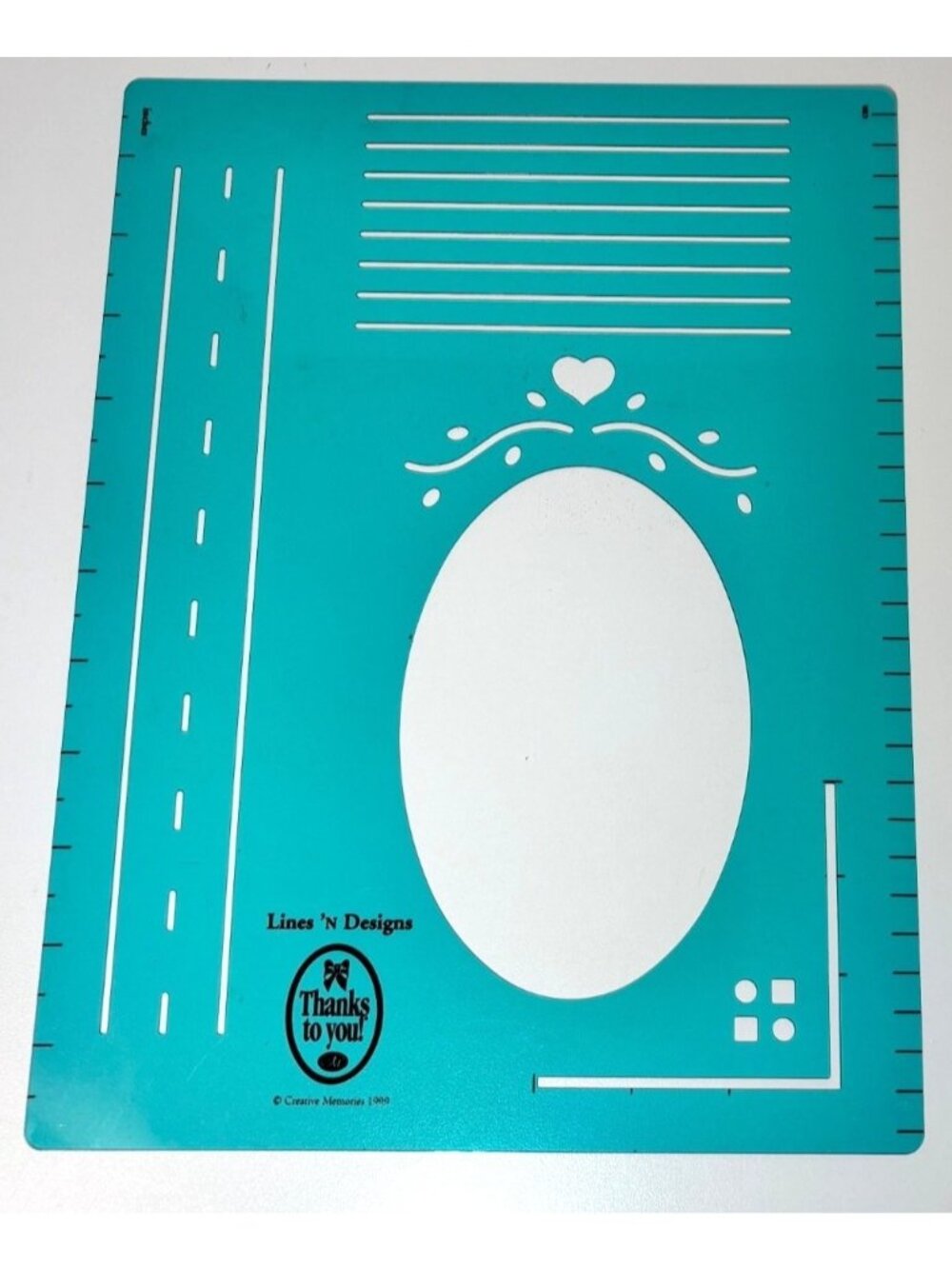 Creative Memories Lines & Designs Scrapbook Tempalte Journaling Rulers